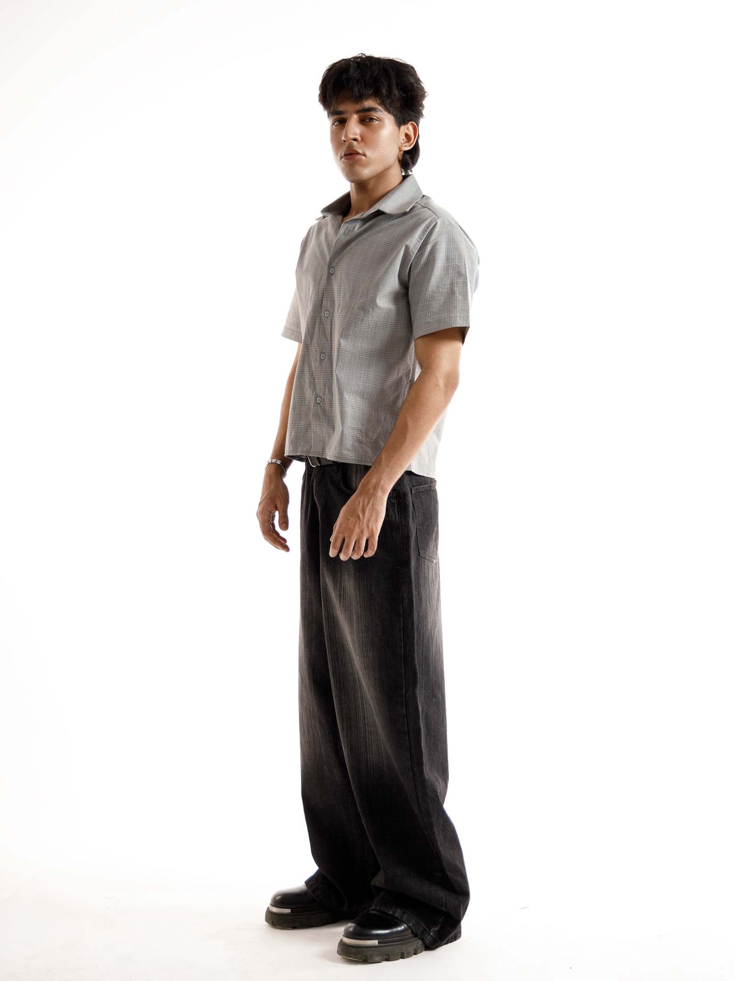 CHECK SHIRT SHORT SLEEVES BOXY