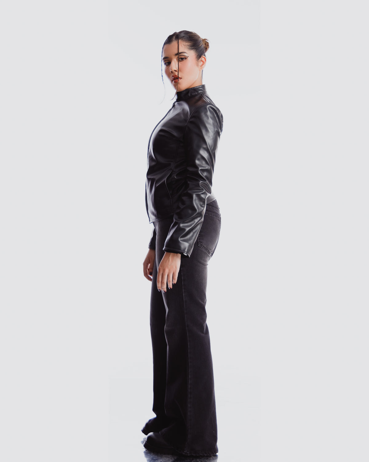 y2k fitted motojacket Female