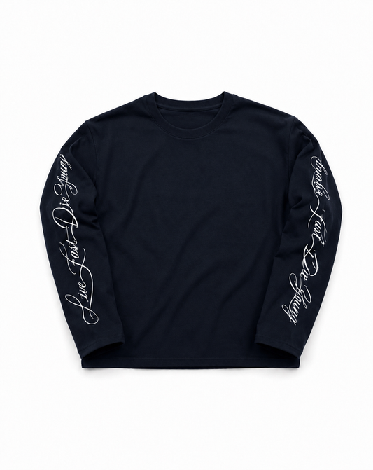 live fast full t Navy blue 🥿