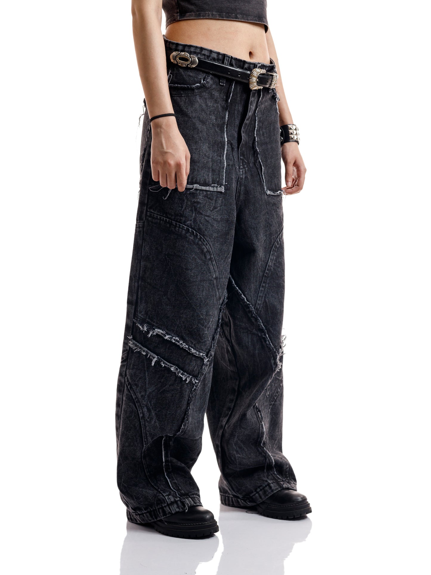 OUTWARD SEAMS BAGGY DENIM