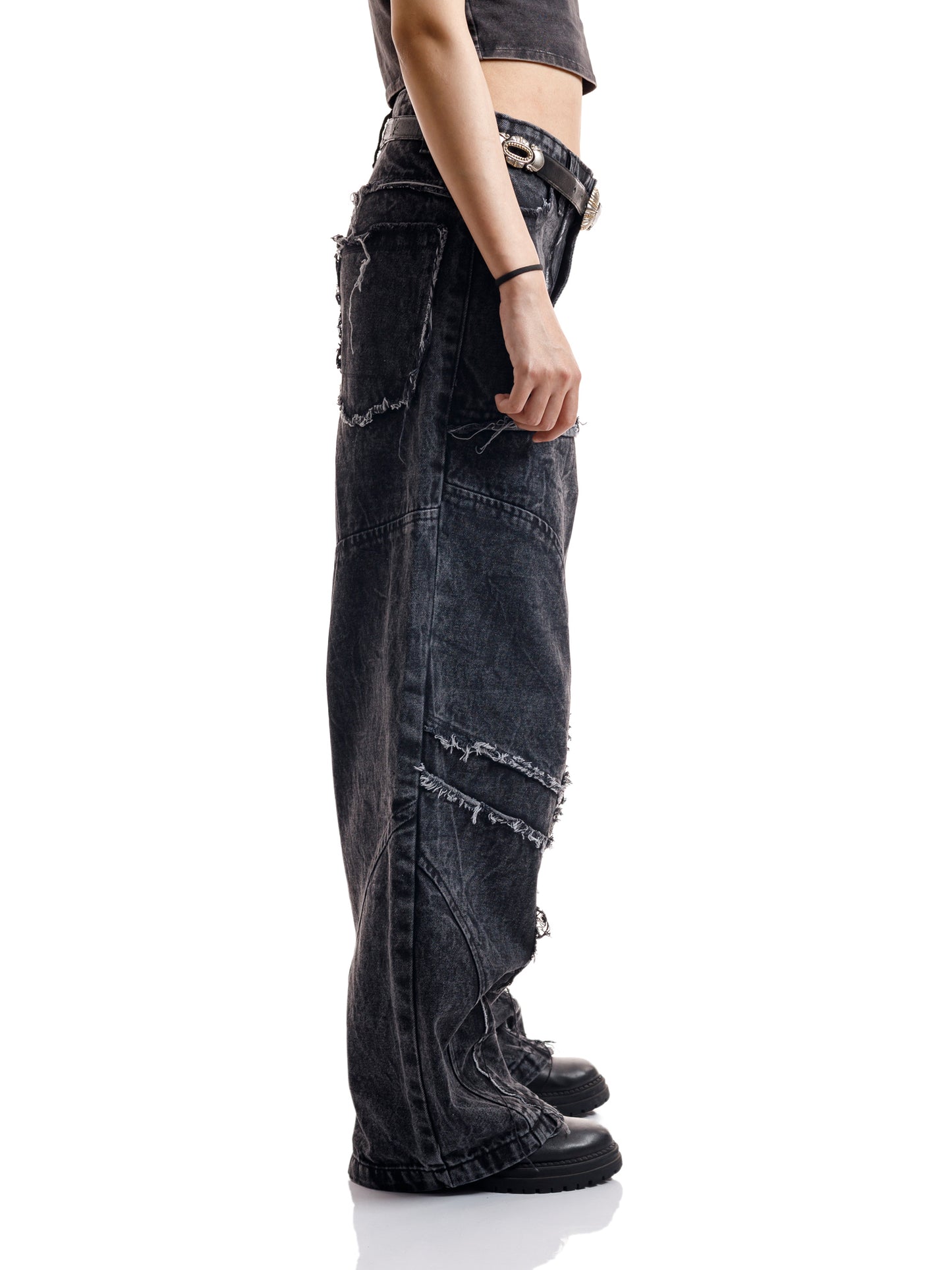 OUTWARD SEAMS BAGGY DENIM