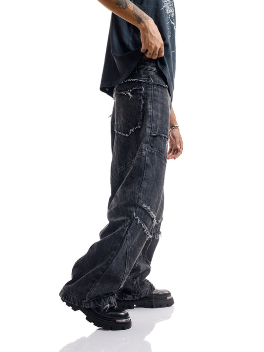 OUTWARD SEAMS BAGGY JEANS