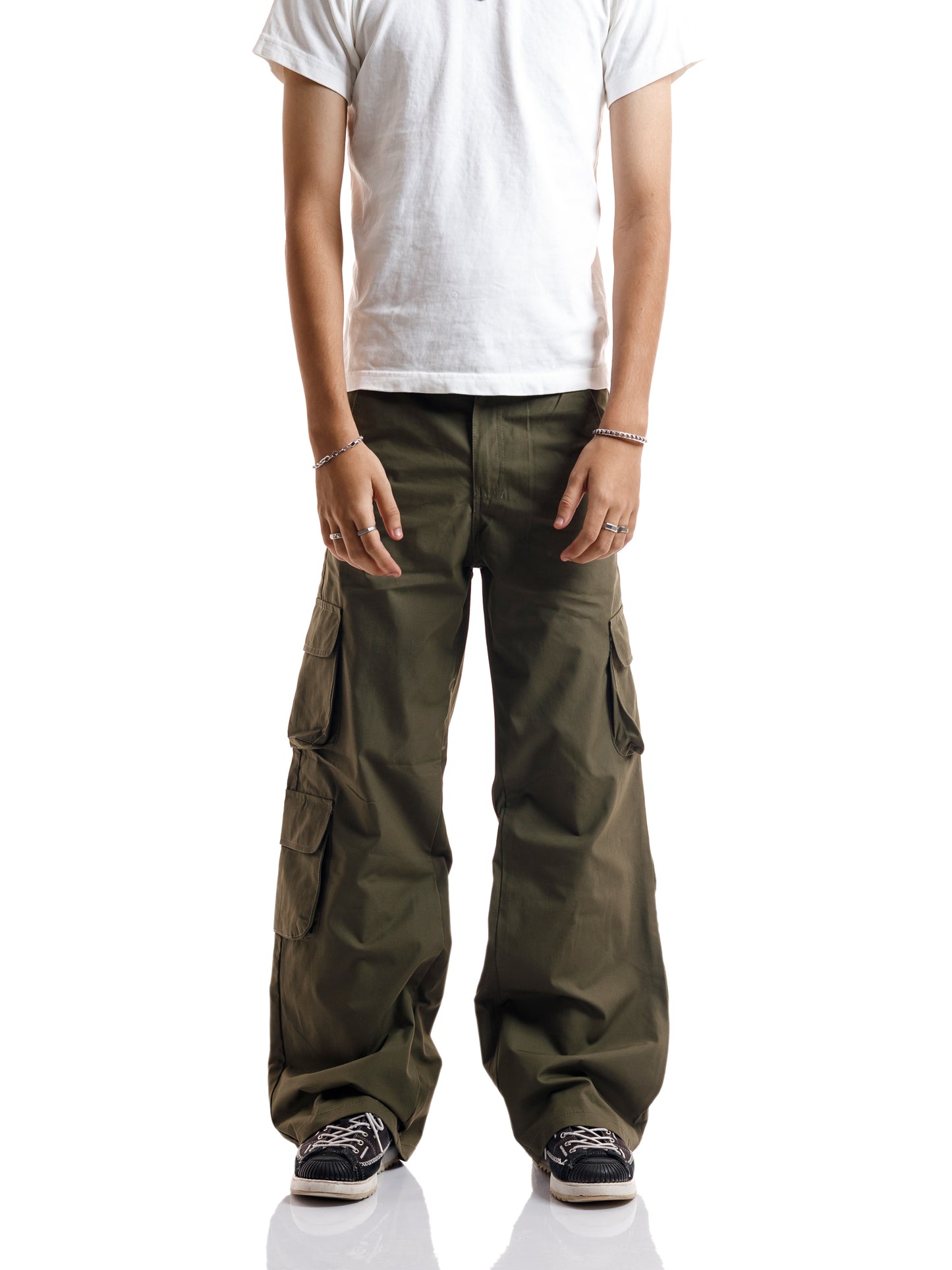 MILITARY GREEN 3D 7POCKETS CARGO