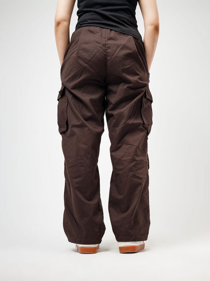 Brown Scooped Pocket Cargo