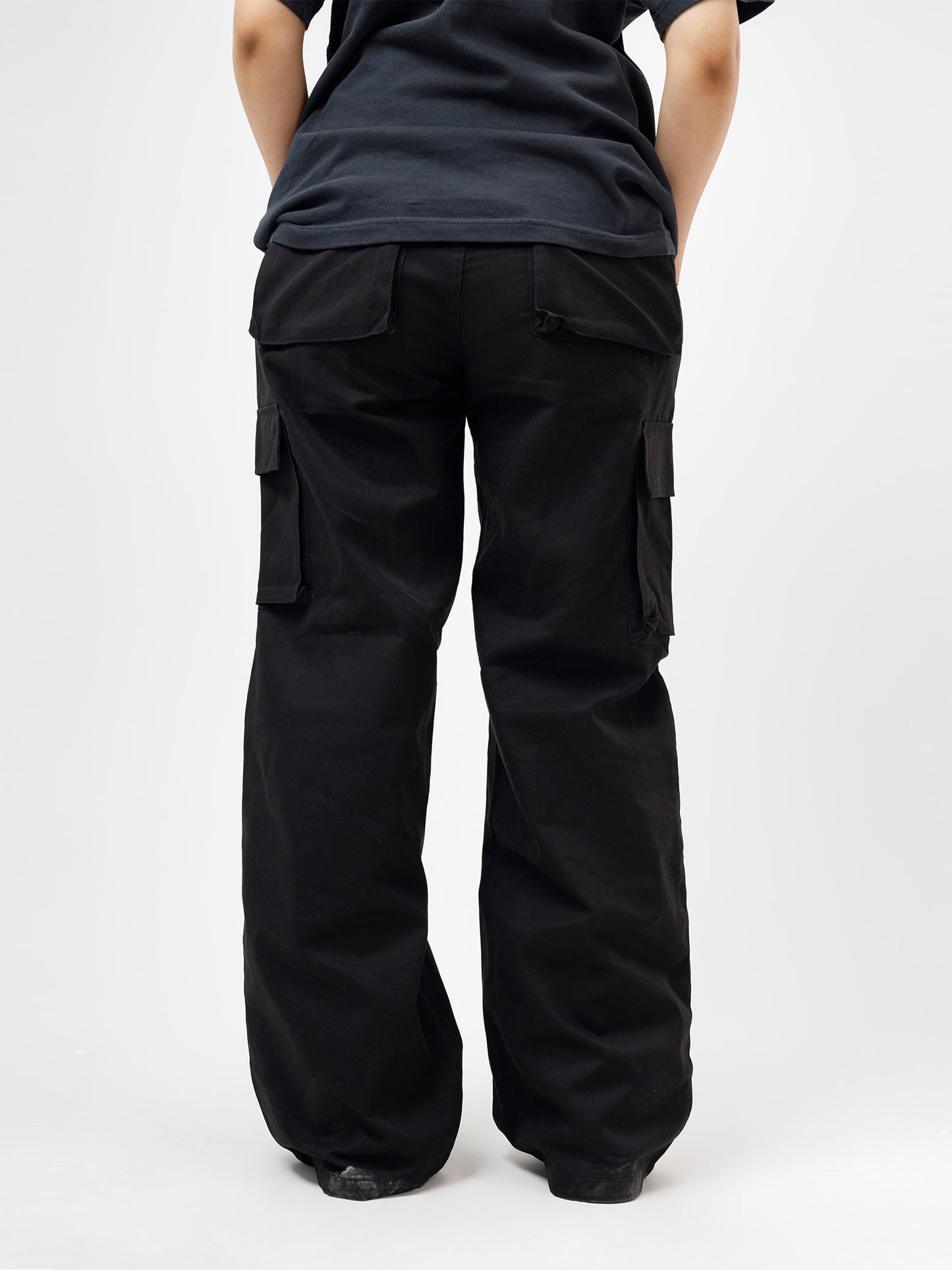 6 Pocket Black Cargo (Unisex)