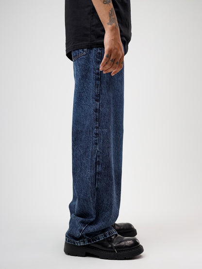 Straight-Fit Jeans (Blue-Washed)