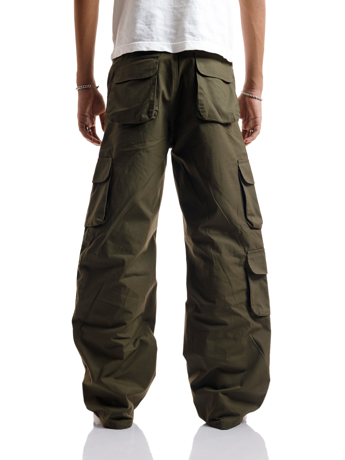 MILITARY GREEN 3D 7POCKETS CARGO