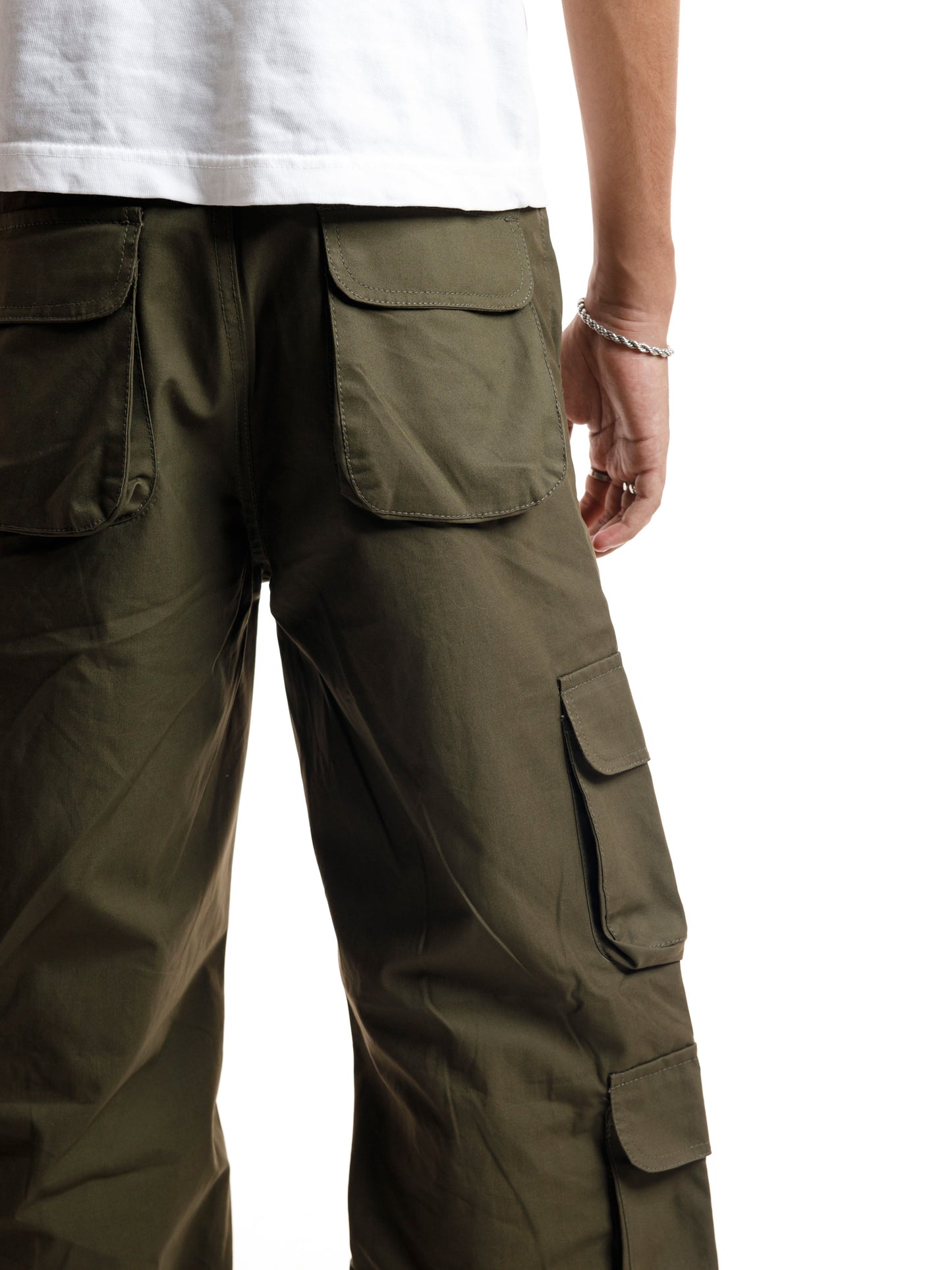 MILITARY GREEN 3D 7POCKETS CARGO