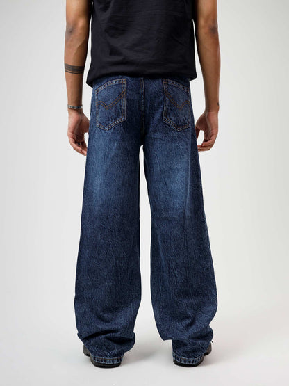 Straight-Fit Jeans (Blue-Washed)