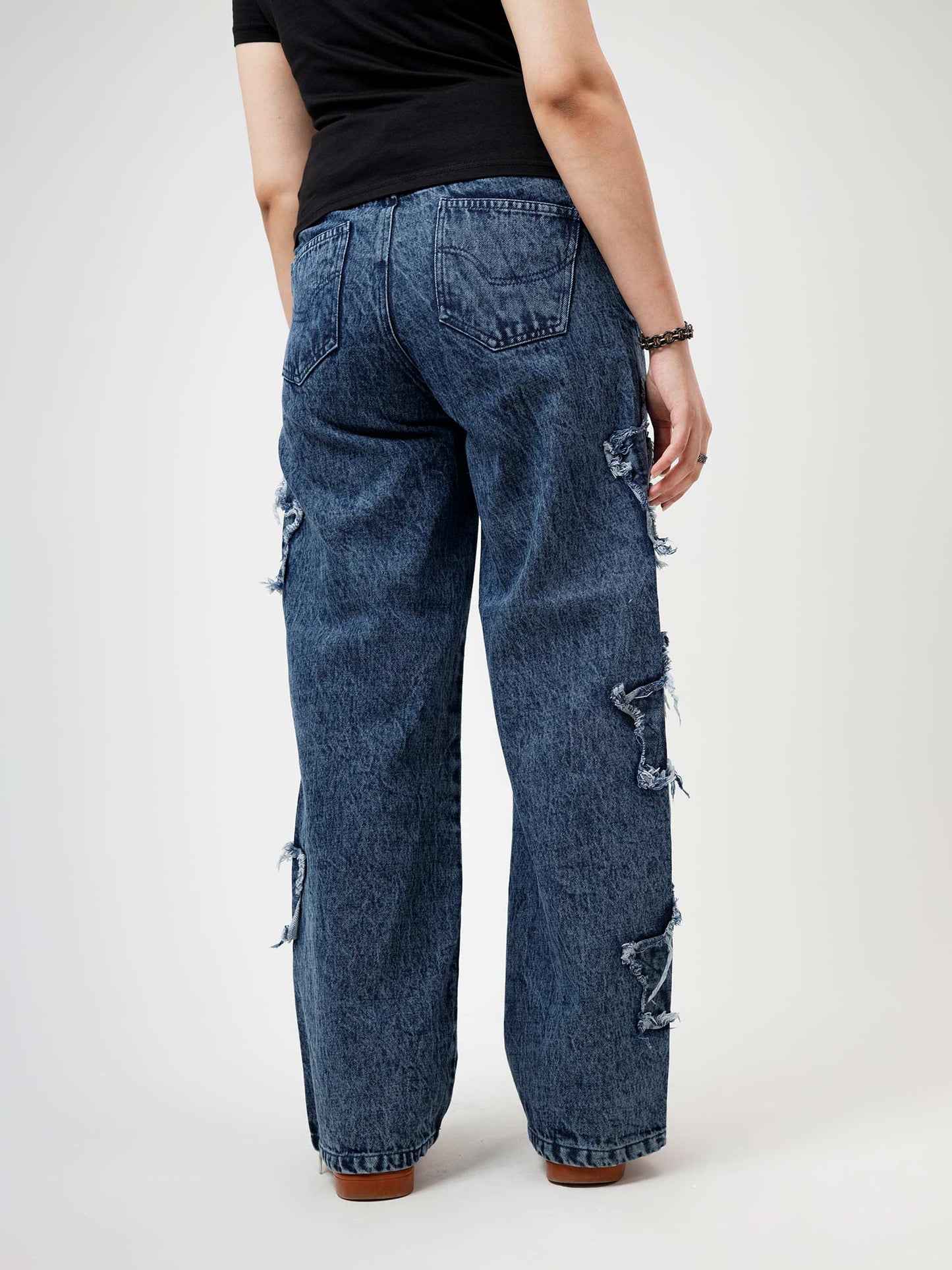 Y2K Star Jeans (Blue)