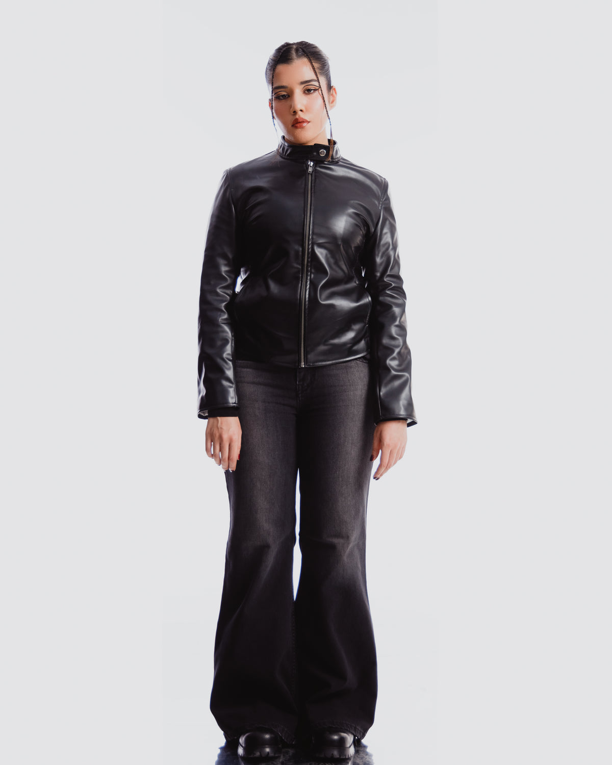 y2k fitted motojacket Female