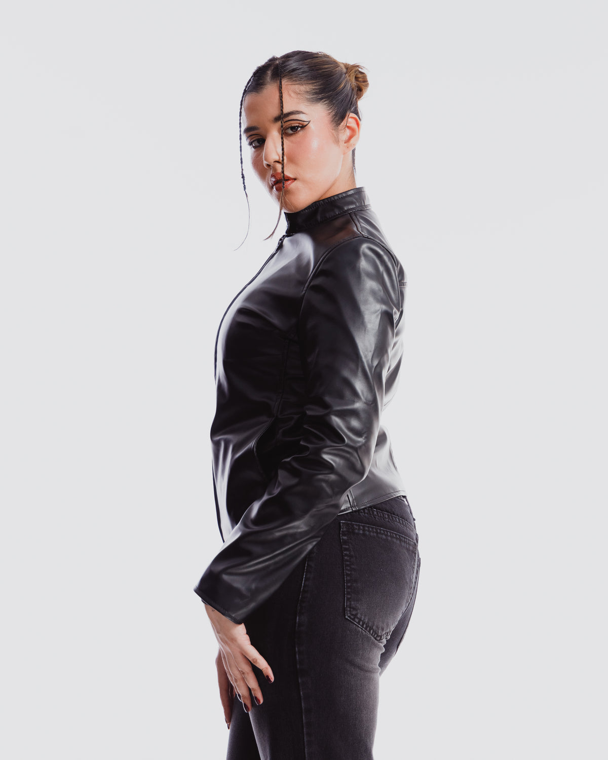 y2k fitted motojacket Female