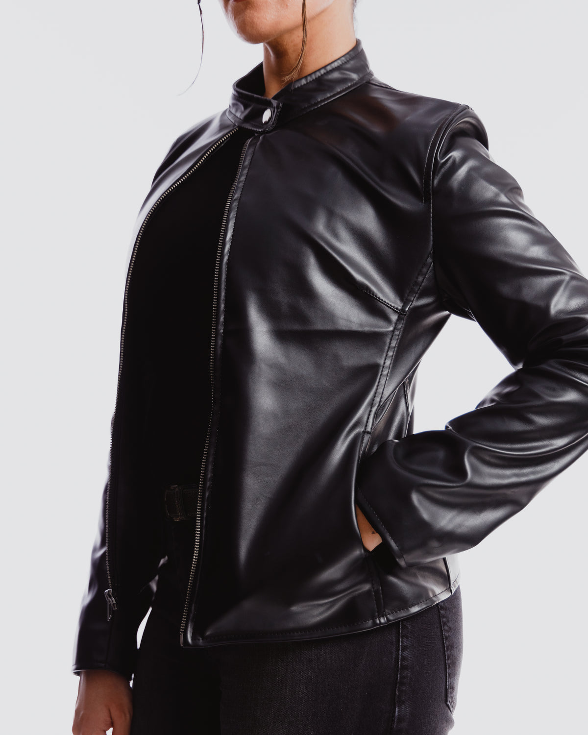 y2k fitted motojacket Female